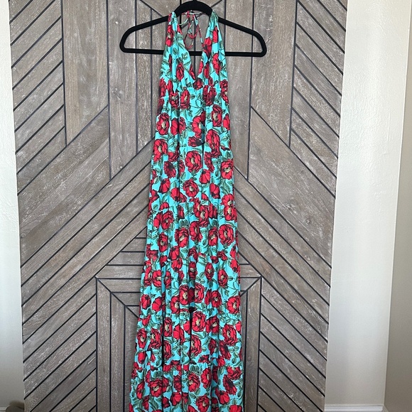 Alice and Olivia Mae Halter Floral Print Dress - Picture 3 of 6